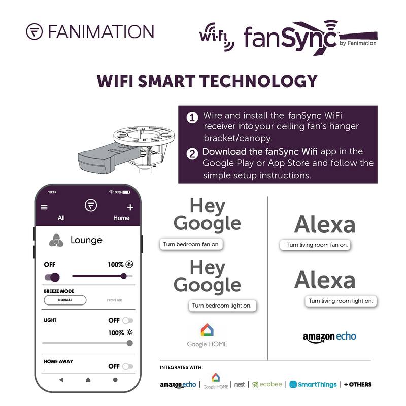 Fanimation fanSync - Ceiling Fan AC Motor Wi-Fi Receiver