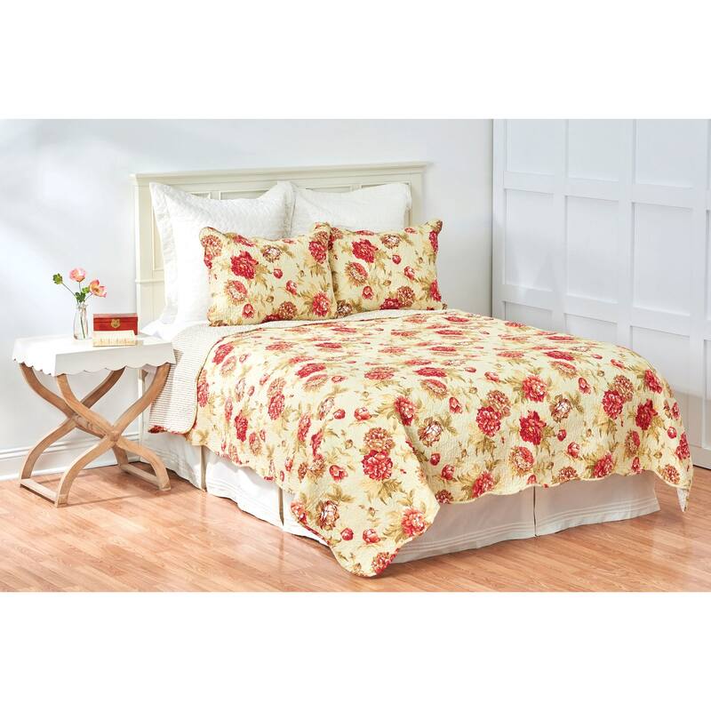 Vera Cotton Quilt Set - Reversible and Machine Washable