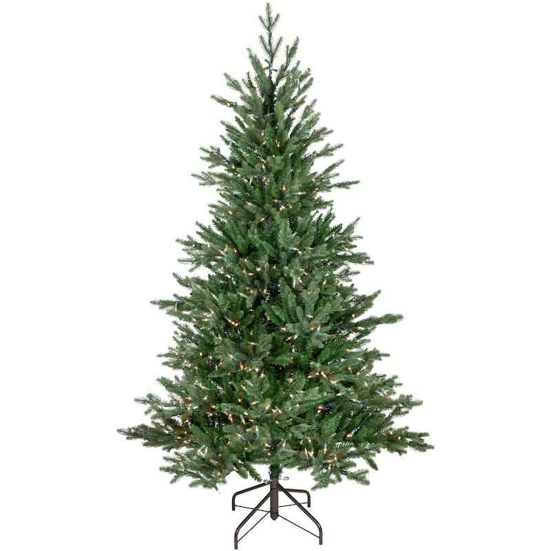 7' Pre-Lit Grande Spruce Artificial Christmas Tree Clear Lights