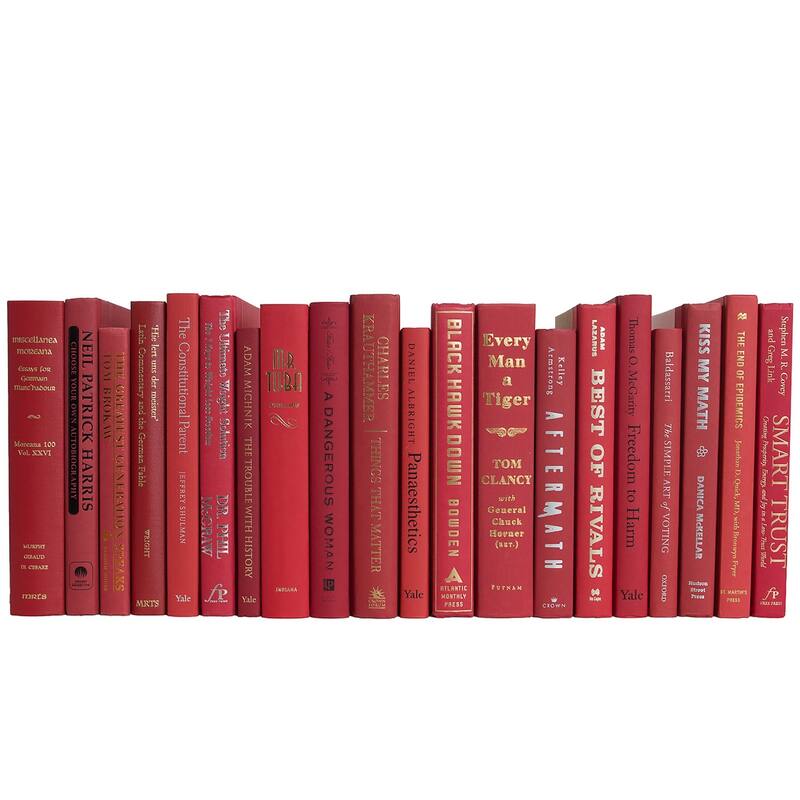 Books Red Decorative Accessories: Orchard Color By The Foot