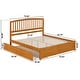 preview thumbnail 38 of 84, Richmond Solid Wood Platform Bed with Footboard & Twin XL Trundle