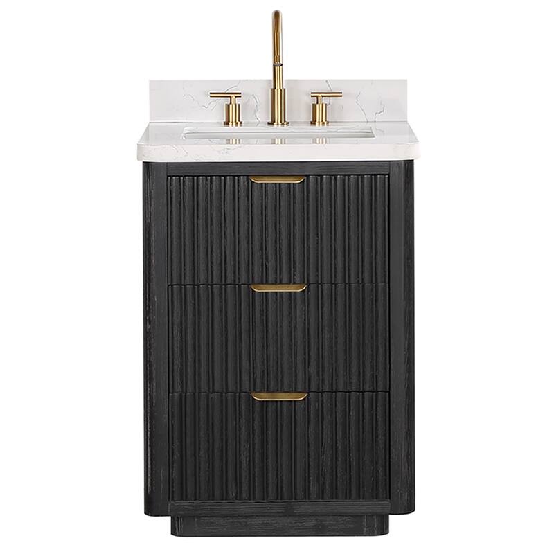 Cadiz Bath Vanity with Composite Stone Top without Mirror