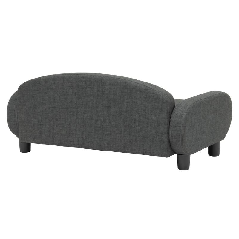 Paws & Purrs Modern Pet Sofa Bed Low-Back Lounger for Dogs & Cats – Removable Washable Mattress Cover