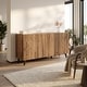 preview thumbnail 10 of 16, Meble Furniture Pafos 60-inch Modern Matte Sideboard Buffet with 3D Geometric Door Design