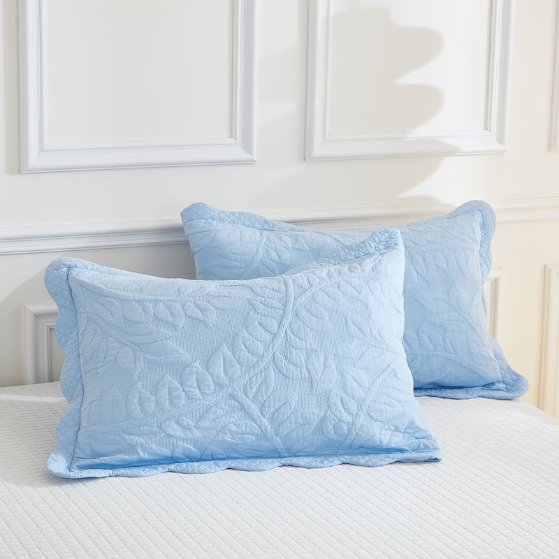 MarCielo 3 Piece Cotton Oversized Bedspread Quilt Set Tmonica