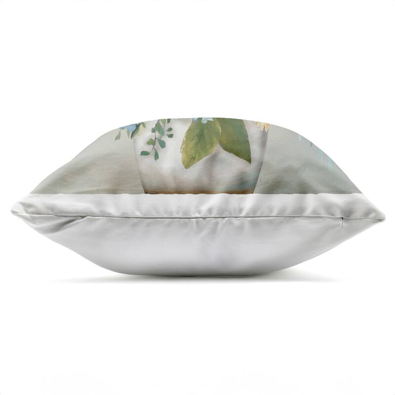 Stupell Wild Hydrangea & Magnolias Printed Outdoor Throw Pillow Design by Nan