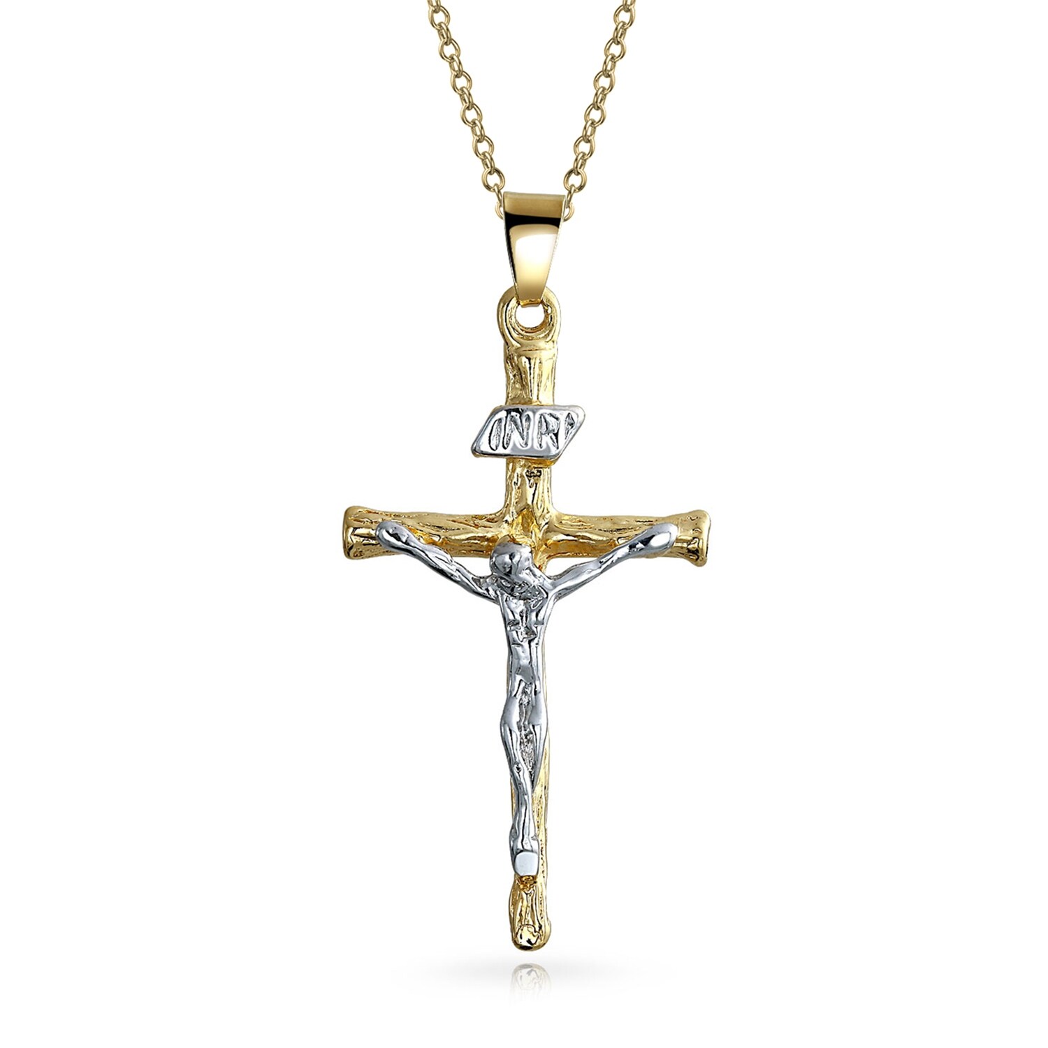 Jesus On The Cross Necklace Gold Sale 