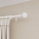 preview thumbnail 1 of 17, Acroma Adjustable Single Curtain Rod and Coordinating Finial Set 84 to 120 inches