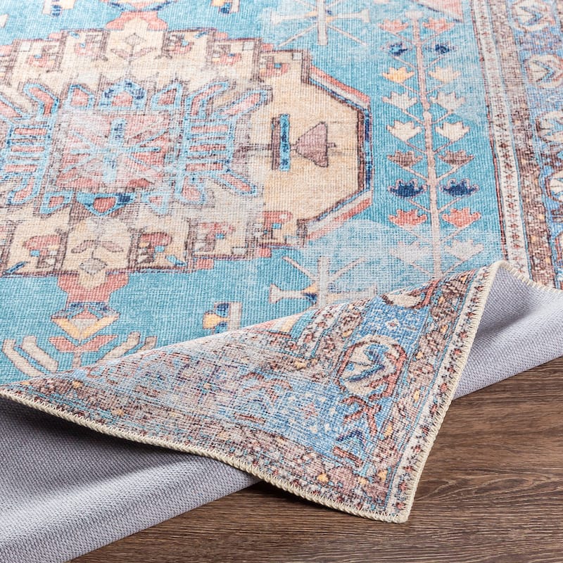Artistic Weavers Antonia Vintage Global Printed Machine Washable Area Rug