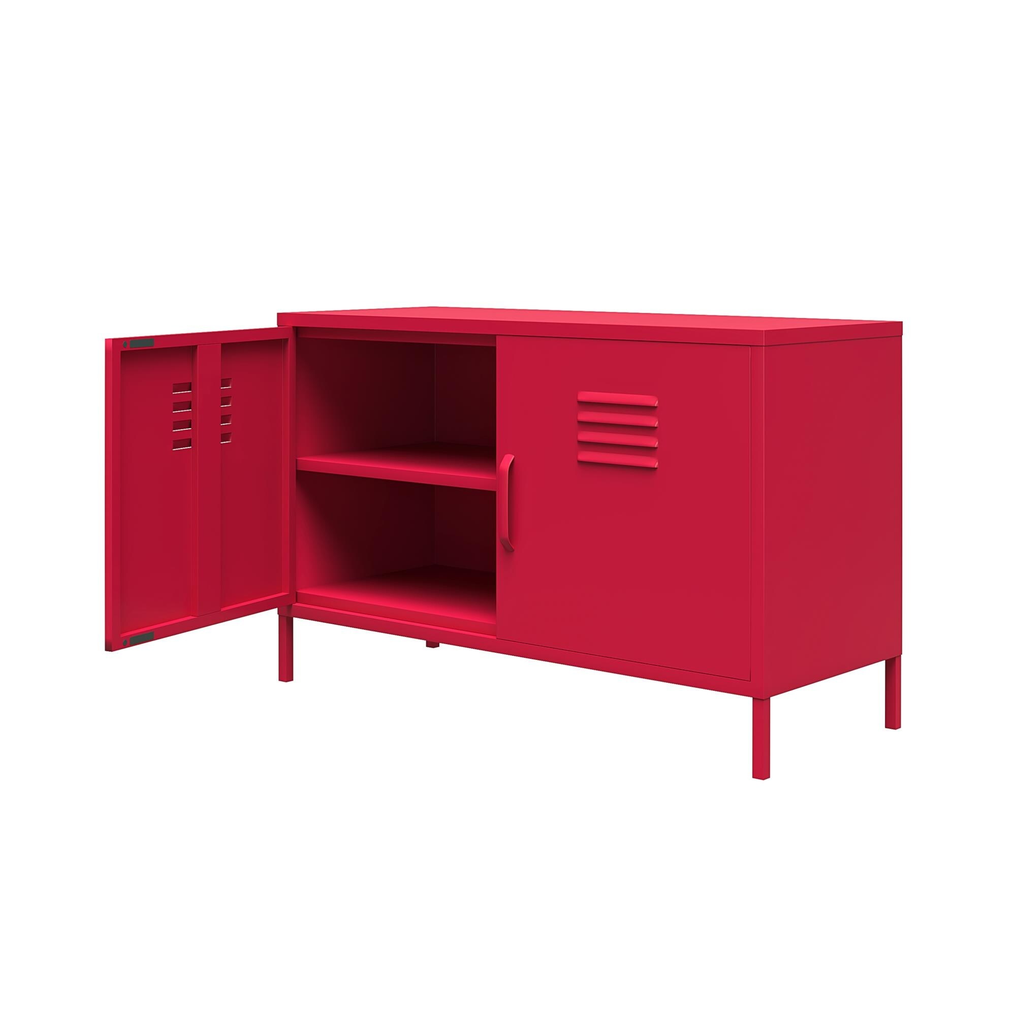 Novogratz cache 2 door metal locker accent clearance cabinet
