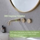preview thumbnail 18 of 20, Solid Brass 2-Round Knob Handle Wall Mounted Bathroom Faucet