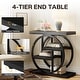 preview thumbnail 7 of 60, Small 3-tier Living Room End Tables And Side Tables with Metal Frame