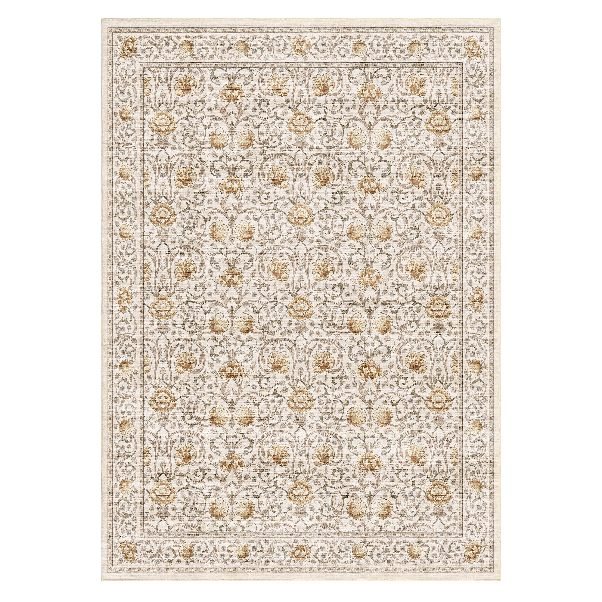 Garvee William Morris Style Floral Area Rug - Overstock - 43897389