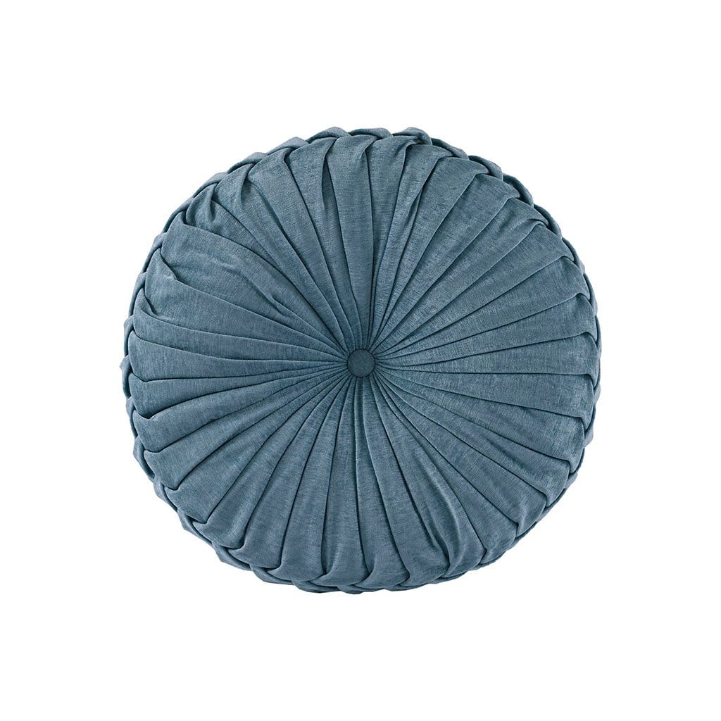 Round Tufted Chenille Floor Cushion, Decorative Accent Pillow