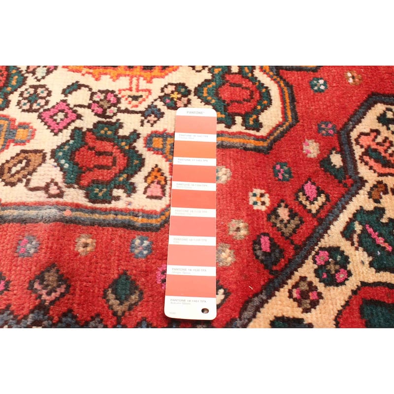 ECARPETGALLERY Hand-knotted Konya Anatolian Red Wool Rug - 3'9 x 8'10