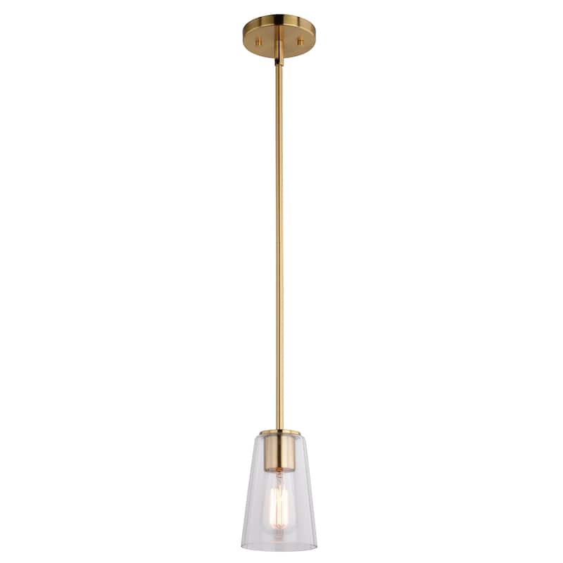 Beverly Mini Pendant Ceiling Light Clear Glass Shade, LED Compatible