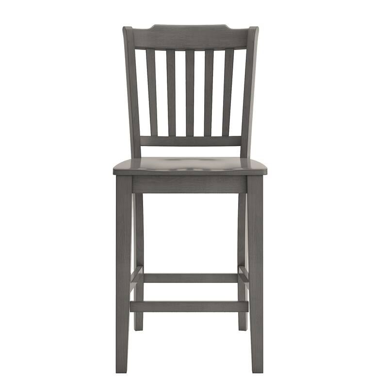 Eleanor Slat Back Wood Counter Chairs (Set of 2) by iNSPIRE Q Classic