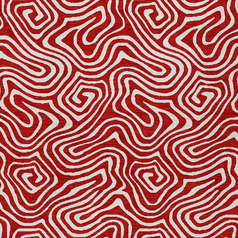 HomeRoots Abstract Transitional Rectangle Outdoor Rug