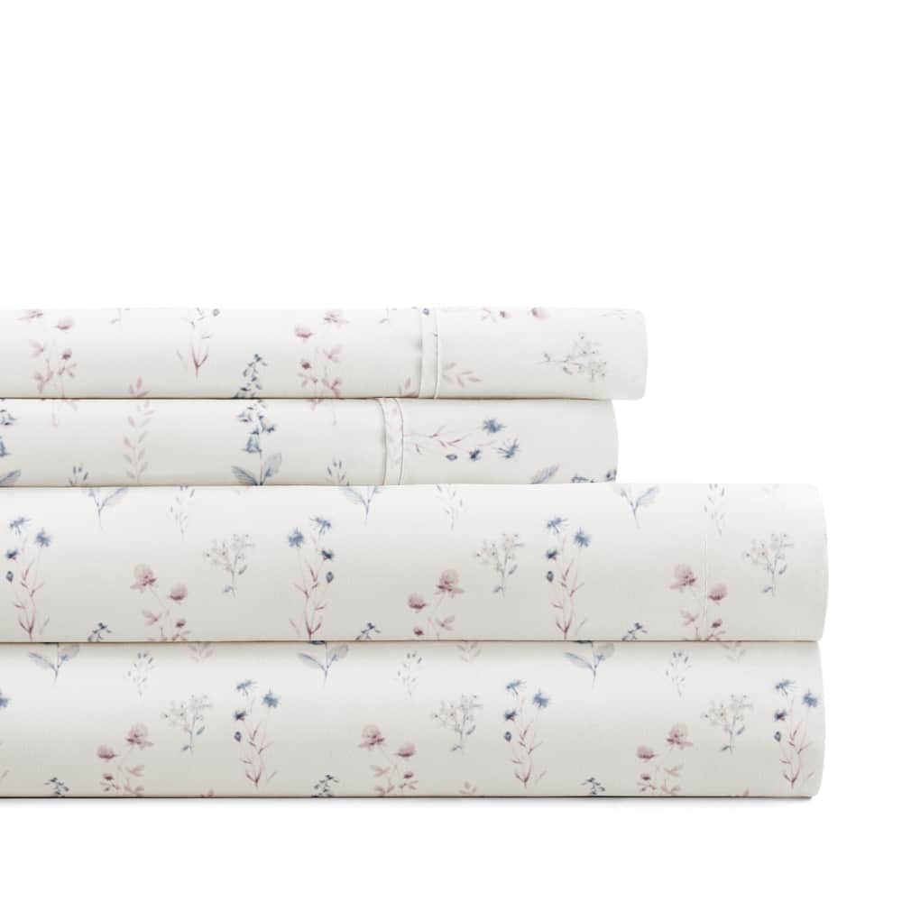 Delicate Blossoms Patterned Ultra-Soft Bed Sheet Sets