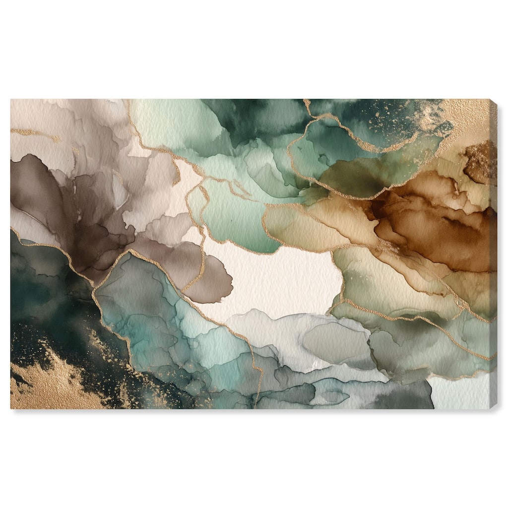 Golden Estuary II Canvas by Art Remedy, Gallery Wrapped