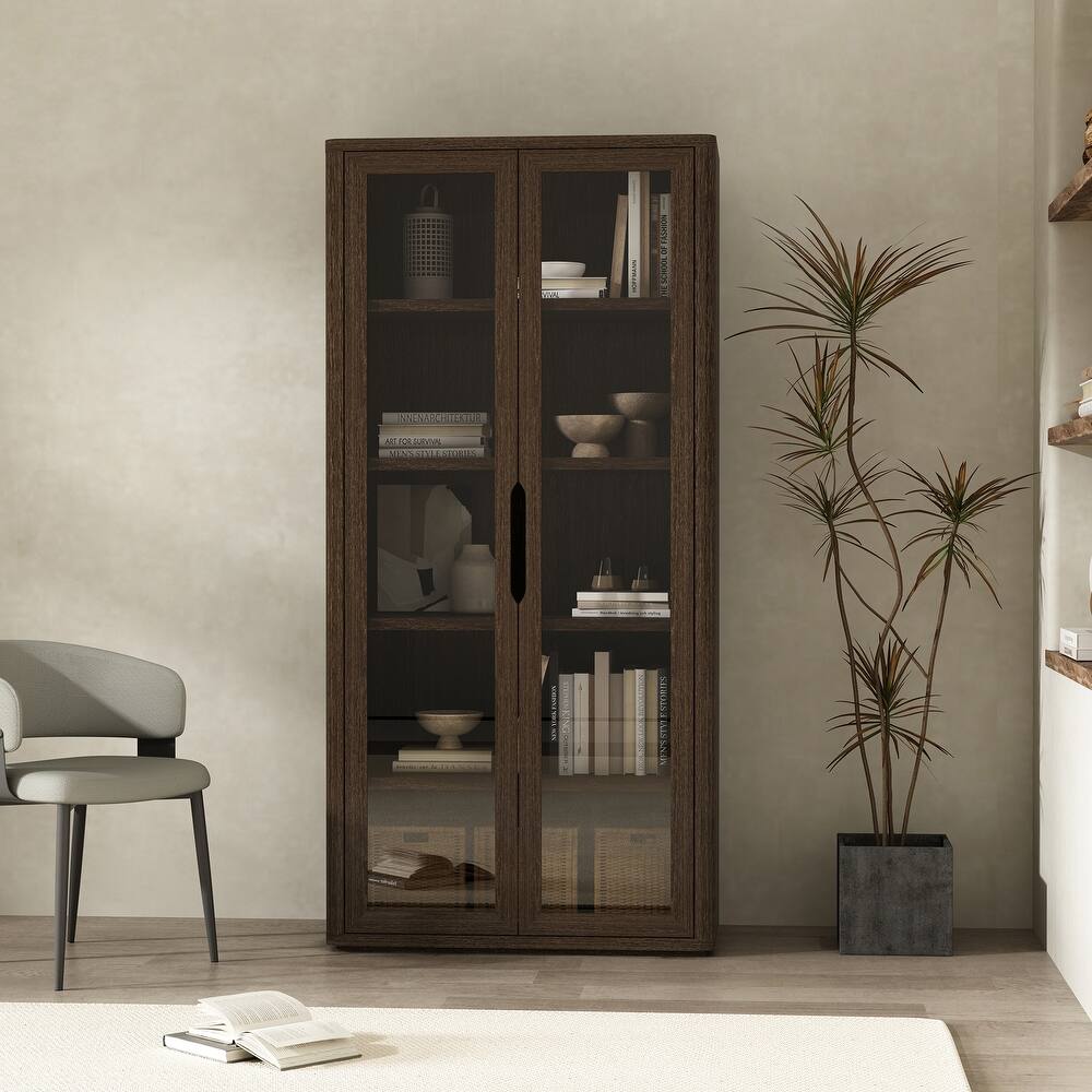 Manhattan Comfort Rivington Modern 38 In Bookcase Cabinet