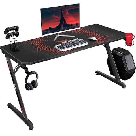 Homall Gaming Desk Z Shaped Full Piece of Mouse Pad Computer Desk