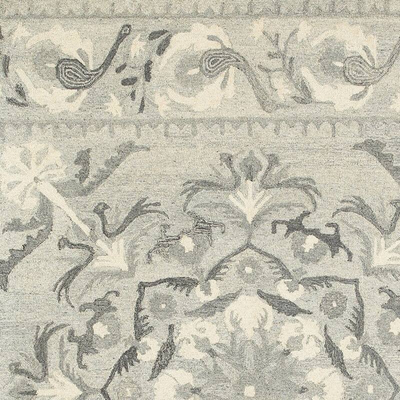 HomeRootsFloral Scandinavian Rectangle Area Rug