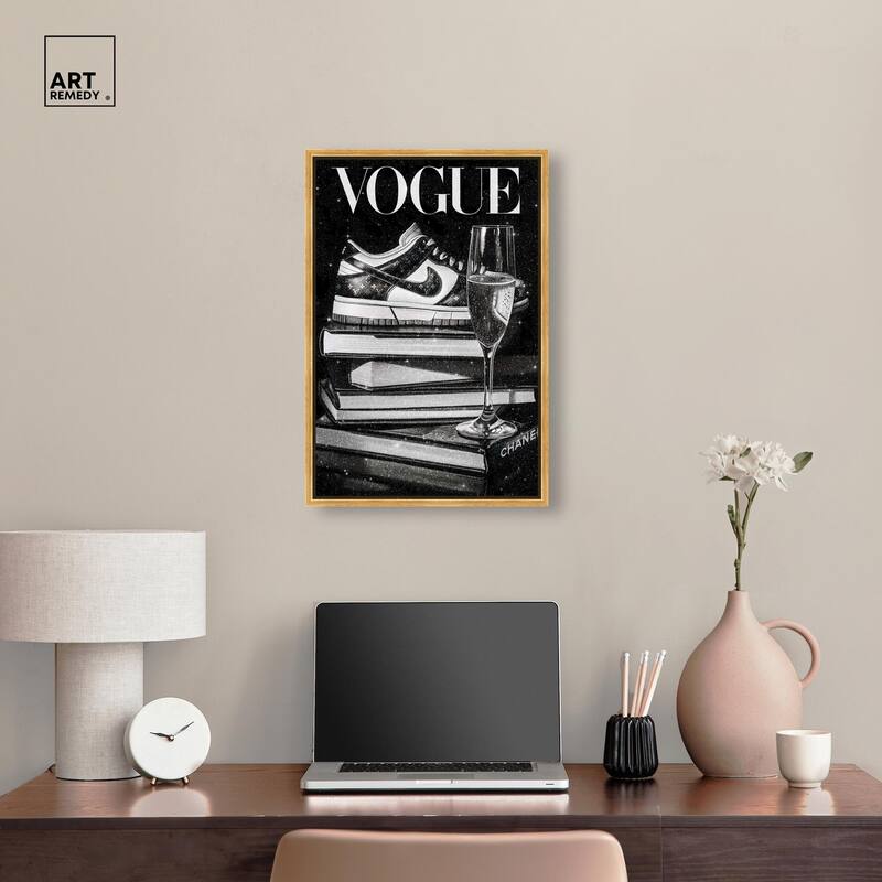Sneaker Glitz and Glam Cover Canvas by Art Remedy
