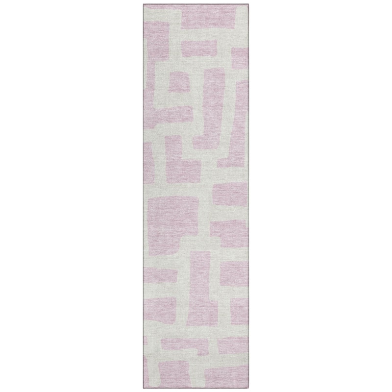 Machine Washable Indoor/ Outdoor Chantille Geo Contemporary Rug