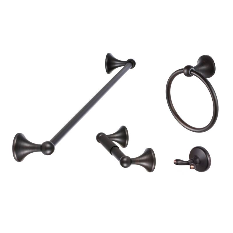 Sure-Loc VT-SET-PH2 Ventura 4 Piece Bathroom Package with 30" Towel - Vintage Bronze