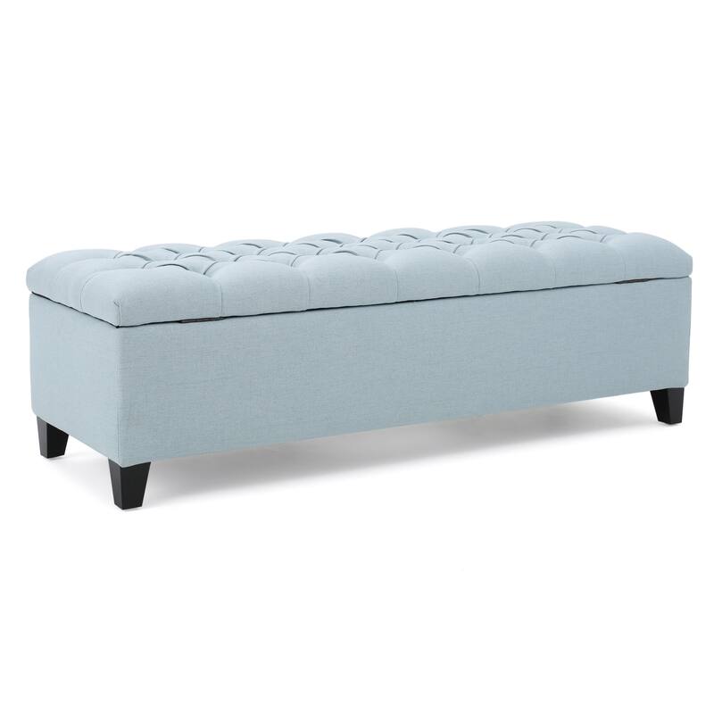 Ottilie Button-tufted Storage Ottoman Bench by Christopher Knight Home