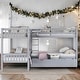 preview thumbnail 1 of 31, Twin L-Shaped Bunk bed with Drawers,Space-Efficient Multifunctional Bunk Bed with Storag White