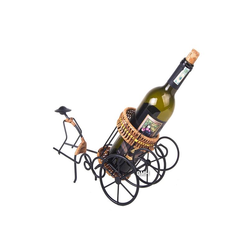Asian Style Rickshaw Puller Wine Holder
