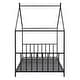 preview thumbnail 8 of 25, Twin Size Metal House Platform Bed
