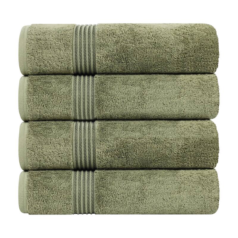Superior Heritage Egyptian Cotton Absorbent Bath Towel Set of 4