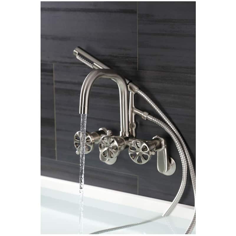 Kingston Brass AE845.RX Belknap Wall Mounted Tub Filler with Built-In