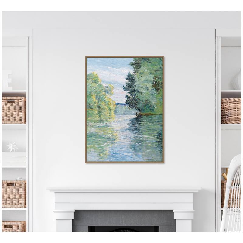 Kate and Laurel Le Petit by Nostalgia Prints Framed Canvas Wall Art Print