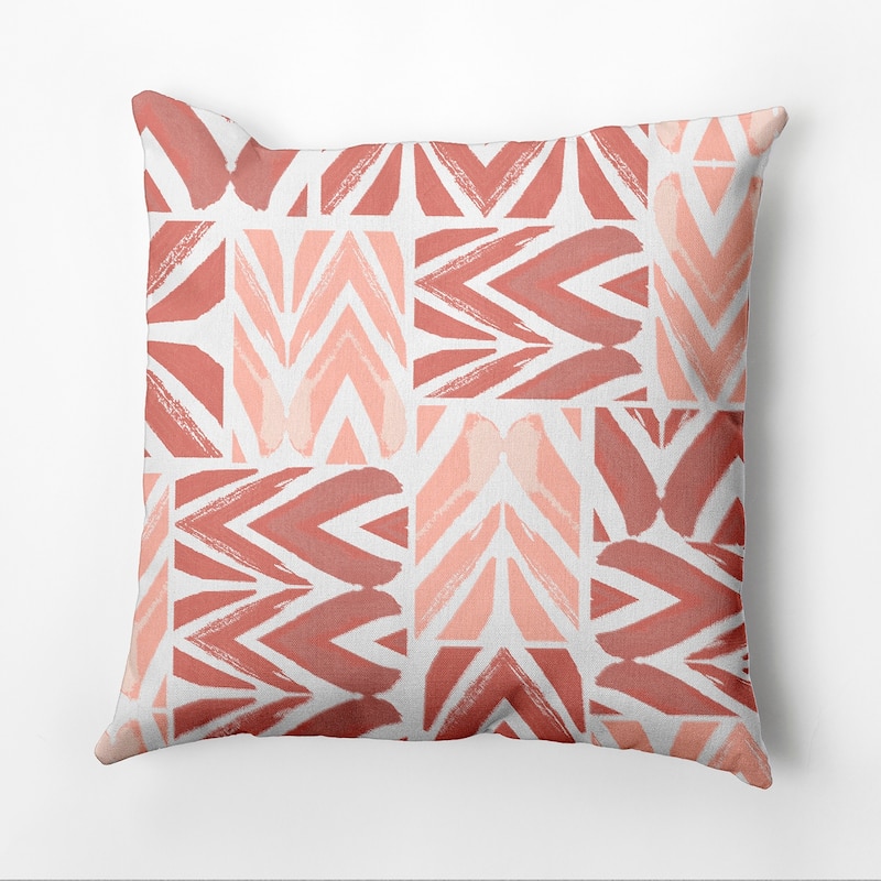 More Urban Graffiti Faux Linen Pillow - 20" x 20" - Brown