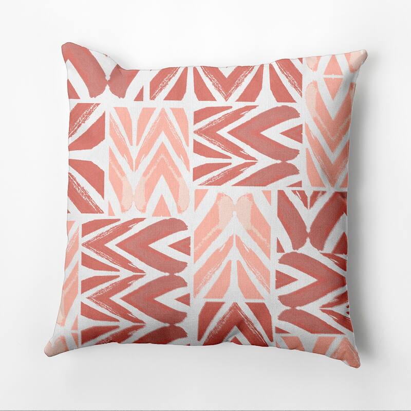 More Urban Graffiti Outdoor Pillow - Brown - 16" x 16"
