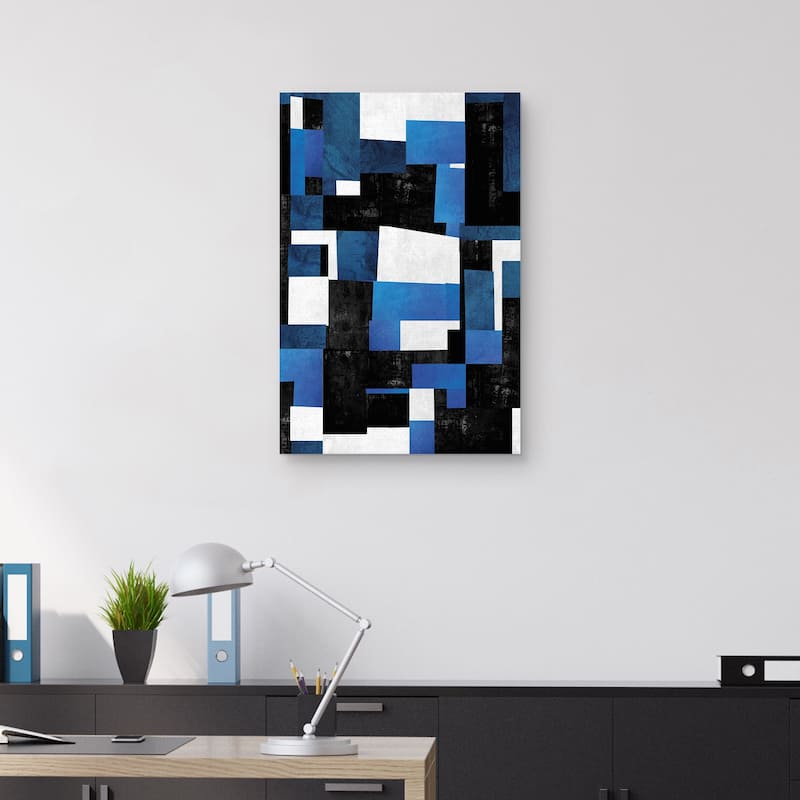Blue Slice by Nikki Chu Canvas Art Print