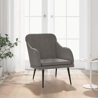 vidaXL Accent Chair with Arms Sofa Side Chair for Living Room Bedroom Velvet - 24.8" x 29.9" x 31.5"
