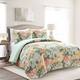 The Curated Nomad Chorro 3-piece Quilt Set - Blue/Green - King