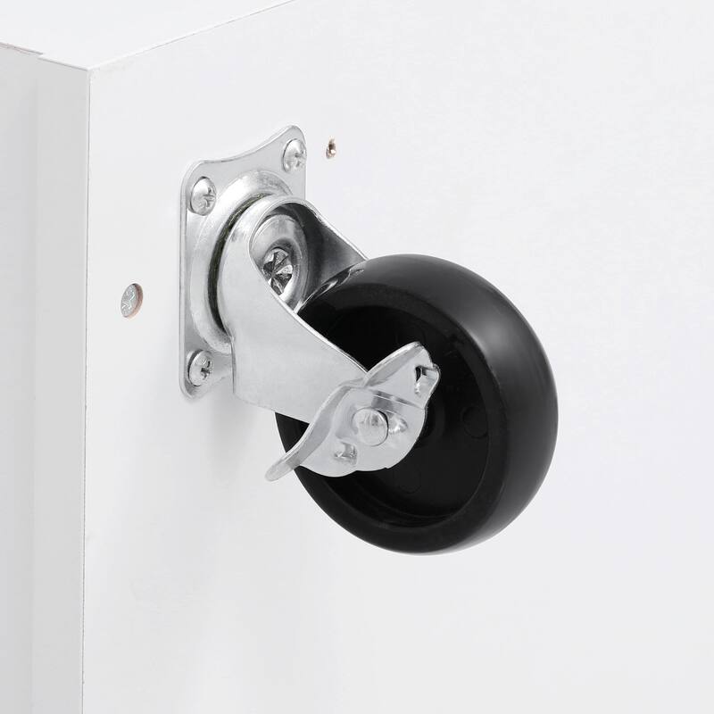 47.2'' Farmhouse Kitchen Island with Drop Leaf, Removable Side Racks, Towel Rack and 2 Drawers - 47.2'' x 27.2'' x 39.2''