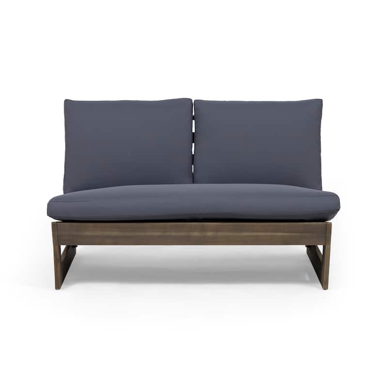 Sherwood Outdoor Acacia Wood Loveseat by Christopher Knight Home