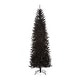 preview thumbnail 3 of 21, Glitzhome 7.5FT/9FT Black or Silver Unlit Tinsel Slim Pencil Artificial Christmas Trees