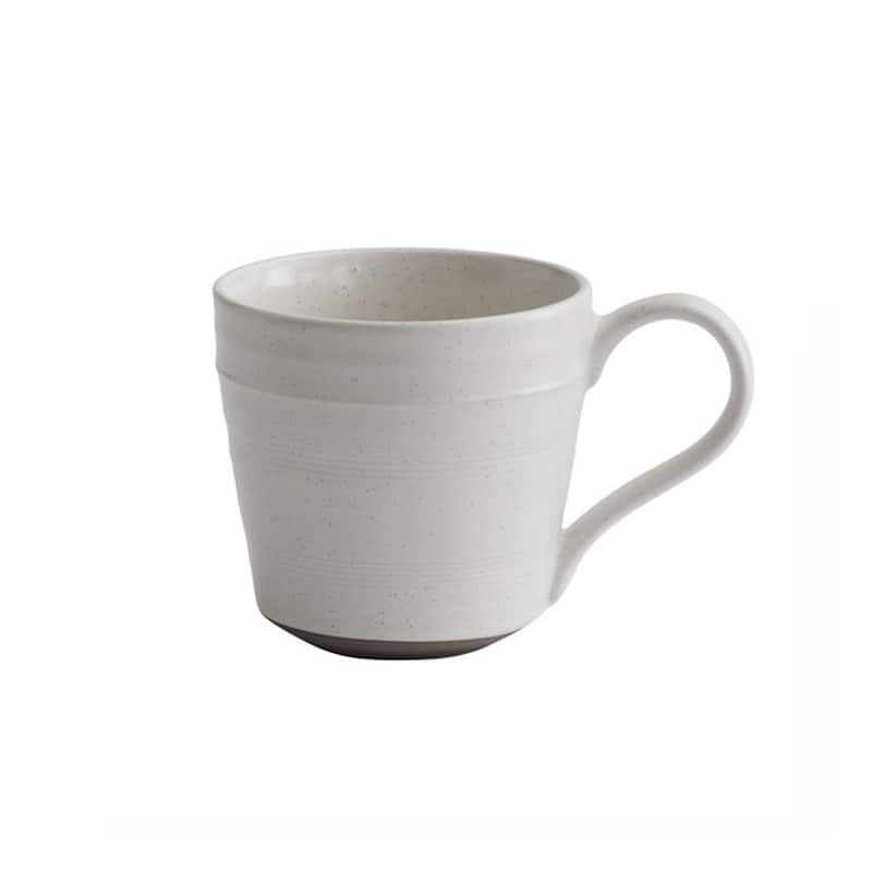 16 Piece Round Stoneware Dinnerware Set in White