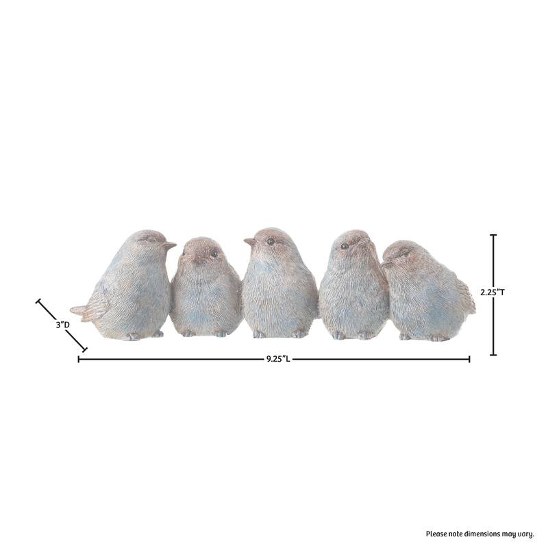 Resin Bird Gathering 9"