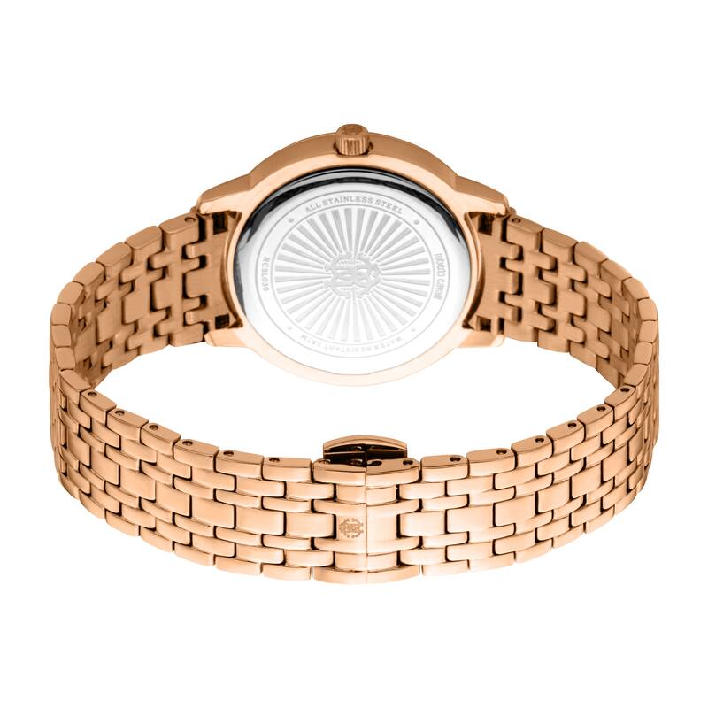 Roberto Cavalli Women RC5L030M0075 Quartz Watch - Rose-Tone