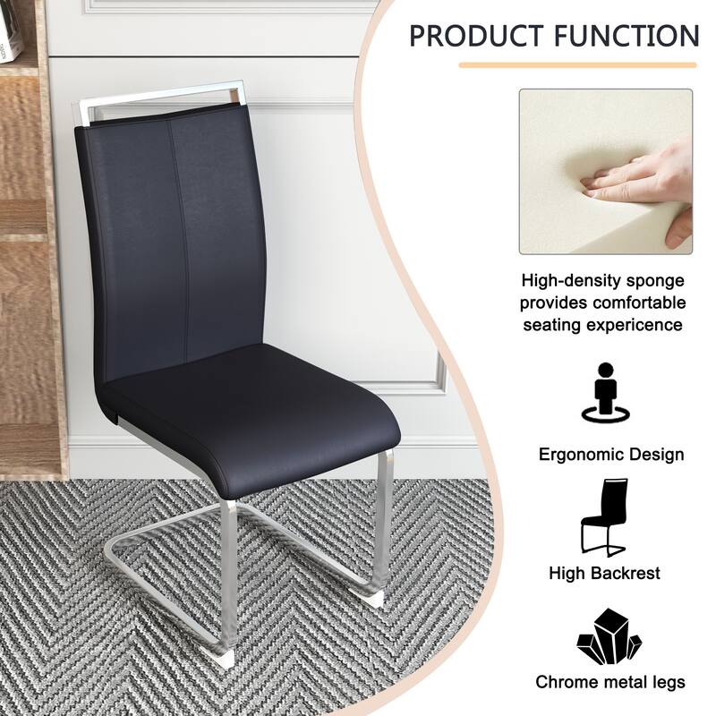 PU Faux Leather Dining Chairs Side Chair