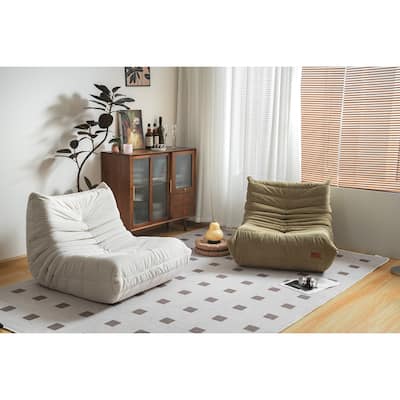 No Installation Bean Bag Chair Big Beanbag Chair for Adults Bean Bag Lounger Foam Chair for Home